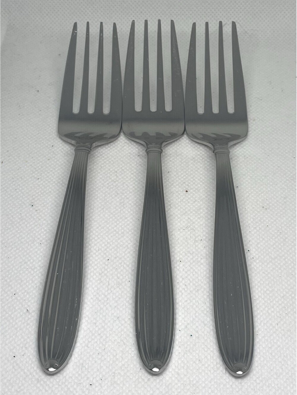 (3) Reed And Barton JUBILEE 18/8 Stainless Korea Salad Fork Lot ~ 6.25”